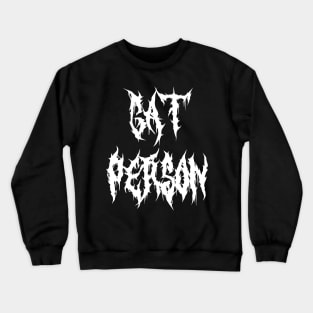 Cat Person Crewneck Sweatshirt